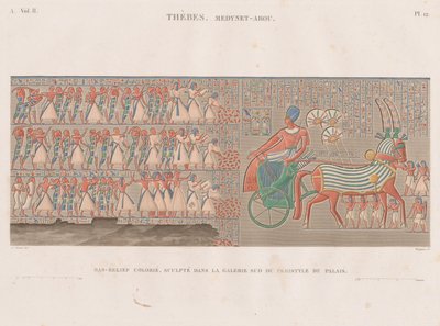 Opis Egiptu: Teby. Medynet-Abou, tom. II, Pl. 12 autorstwa Antoine Phelippeaux