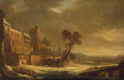 Miesiąc styczeń, efekt śniegu, 1699 autorstwa Antoine Pierre the Younger Patel