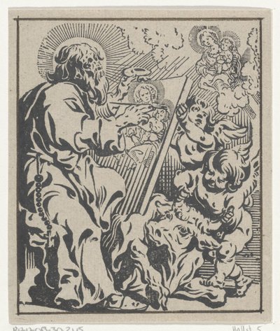Łukasz Ewangelista Czterej ewangeliści (tytuł serii) autorstwa Antoine Sallaert