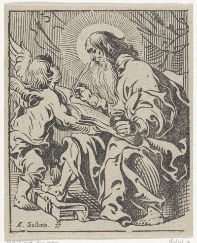 Ewangelista Mateusz Czterej ewangeliści (tytuł serii) autorstwa Antoine Sallaert