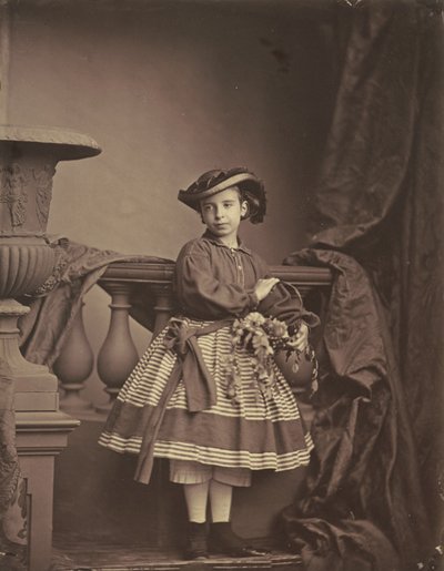 Portret dziewczynki, ok. 1850 (zdjęcie) autorstwa Antoine Samuel Adam Salomon