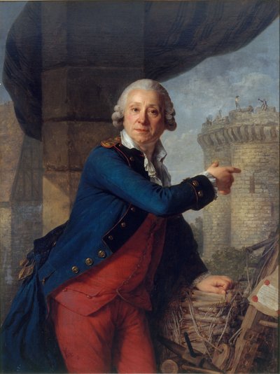 Portret Henri Masers de Latude 1725-1805. autorstwa Antoine Vestier