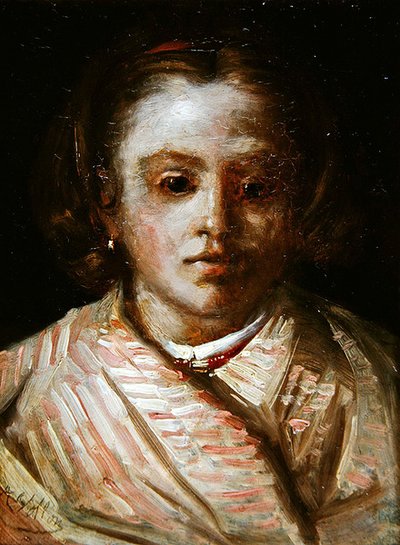 Portret dziecka autorstwa Antoine Vollon
