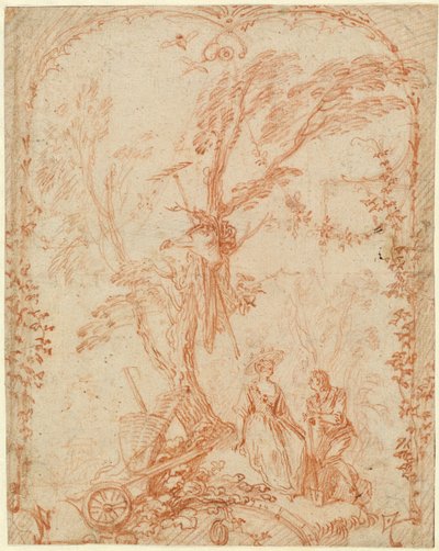 Dzielny ogrodnik autorstwa Antoine Watteau