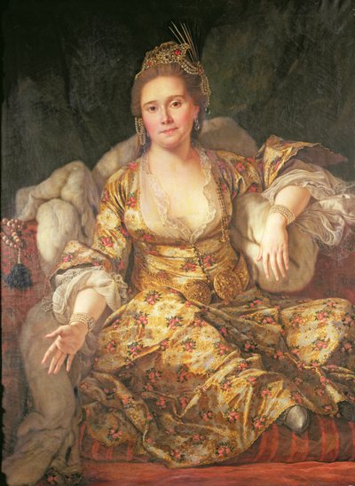 Annette, hrabina Vergennes w stroju orientalnym autorstwa Antoine de Favray