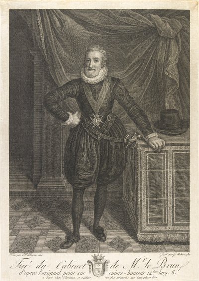 Portret Henryka IV, ok. 1760 r. autorstwa Antoine de Marcenay Ghuy