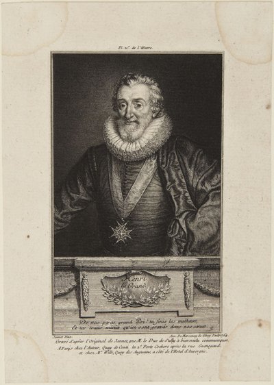 „Henryk Wielki” według J(?)annet autorstwa Antoine de Marcenay de Ghuy