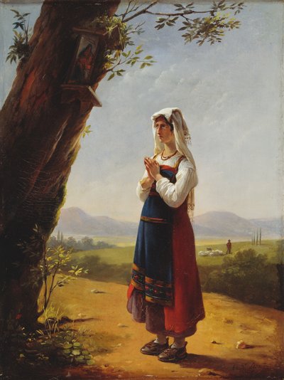 Chłop na rzymskiej wsi autorstwa Antoinette Cecile Hortense Lescot Haudebourt