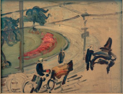 Przystanek taksówki w Bremie autorstwa Anton Albers d. J.