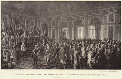 Król Wilhelm Pruski obwołany cesarzem Niemiec autorstwa Anton Alexander von Werner