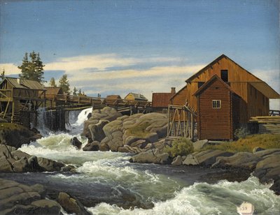 Z Hønefoss autorstwa Anton Eduard Kieldrup