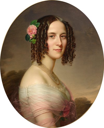 Niemiecki: kobiecy portret popiersiowy autorstwa Anton Einsle