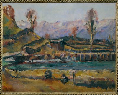 Krajobraz w pobliżu Maishofen, Austria (obraz na płótnie) autorstwa Anton Faistauer