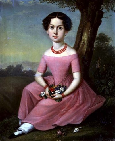 Portret młodej dziewczyny autorstwa Anton Ferenz
