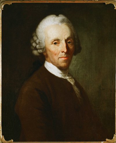 Christian Fuerchtegott Gellert, niemiecki poeta i filozof (olej na płótnie) autorstwa Anton Graff