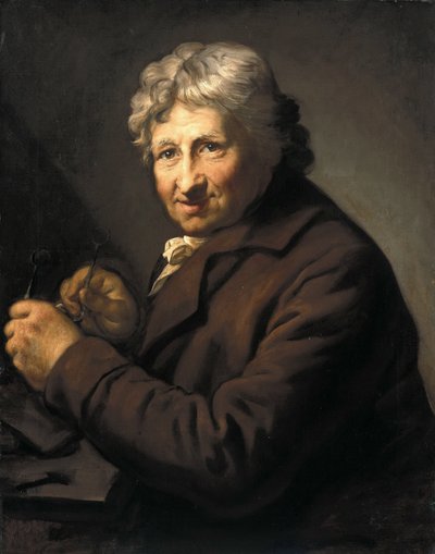 German: Daniel Nikolaus Chodowiecki (1726-1801). Um 1800/ 1801 Portrait of Daniel Nikolaus Chodowiecki autorstwa Anton Graff