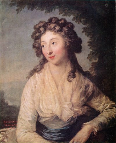Portrait of Konstancja Rzewuska autorstwa Anton Graff