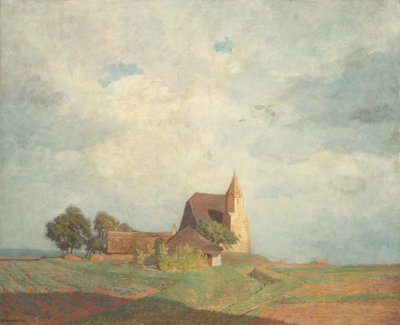 Kościół w Holzern koło Sausenstein autorstwa Anton Hans Karlinsky