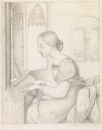 Święta Cecylia autorstwa Anton Josef Dräger