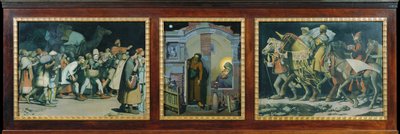 Świąteczny tryptyk autorstwa Anton Josef von Kenner