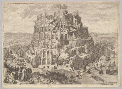 Wieża Babel. autorstwa Anton Joseph von Prenner