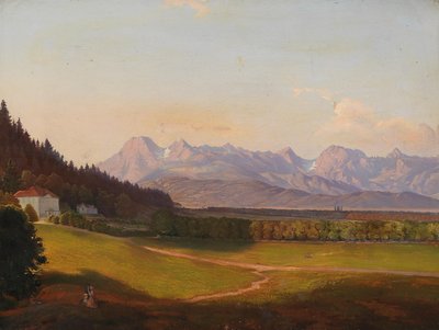 Willa Radetzky i Alpy Kamnickie w Krainie autorstwa Anton Karinger