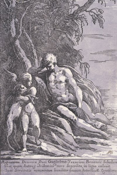 Święty Jan na pustyni, 1725. autorstwa Anton Maria Zanetti