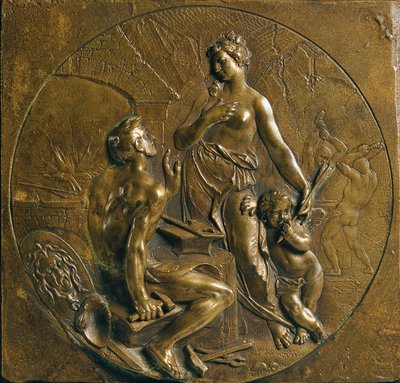 Wenus z Kupidynem w kuźni wulkanu autorstwa Anton Matthias Josef Domanek