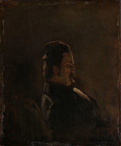 Portret Pietera Frederika van Os, malarza autorstwa Anton Mauve (signed by artist)