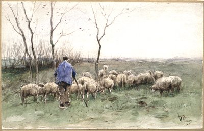Pasterz i jego stado autorstwa Anton Mauve