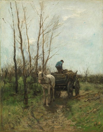 Zbieranie drewna. autorstwa Anton Mauve