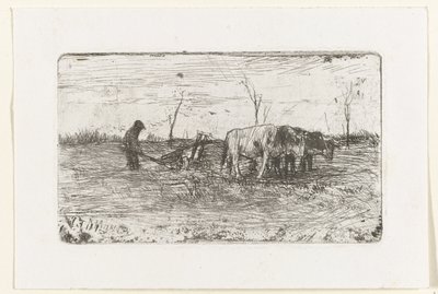 Orka Wołów autorstwa Anton Mauve
