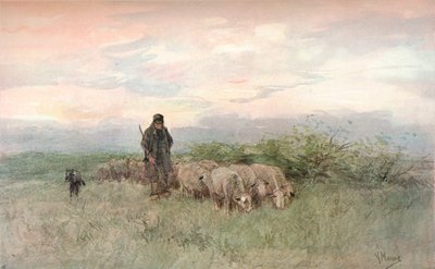Pasterz i Stado, XIX w. autorstwa Anton Mauve