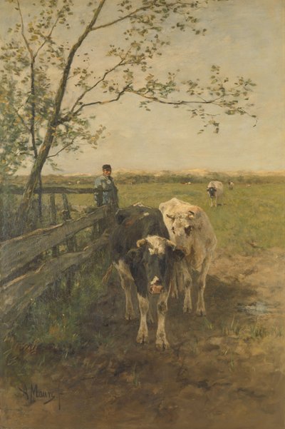 Zakręt mleczny autorstwa Anton Mauve