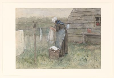 Kobieta na sznurku autorstwa Anton Mauve