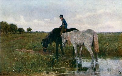Pojenie koni, 1871, 1912. autorstwa Anton Mauve