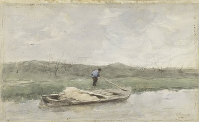 barka z piaskiem autorstwa Anton Mauve