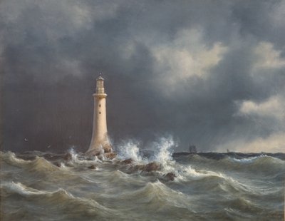 Latarnia Eddystone autorstwa Anton Melbye