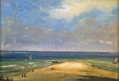 Plaża w Marsylii (olej na papierze) autorstwa Anton Melbye