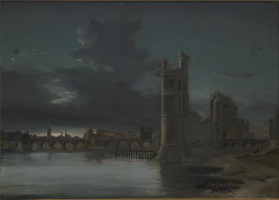 Zwiedzanie St. Jacques i Notre Dame w Paryżu. Wieczór autorstwa Anton Melbye