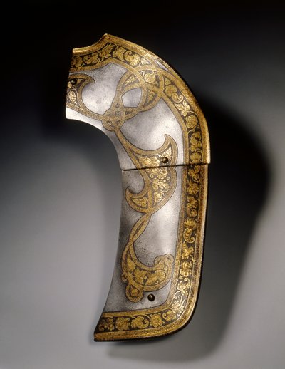 Talerz głowicowy siodła z garnituru "Flechtband" Rudolfa II i arcyksięcia Ernsta, Wiedeń, ok. 1571 autorstwa Anton Peffenhauser