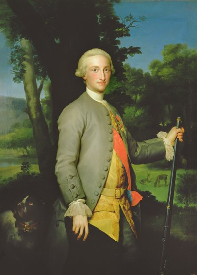 Charles de Bourbon (1748-1819) Książę Asturii (olej na płótnie) autorstwa Anton Raphael Mengs