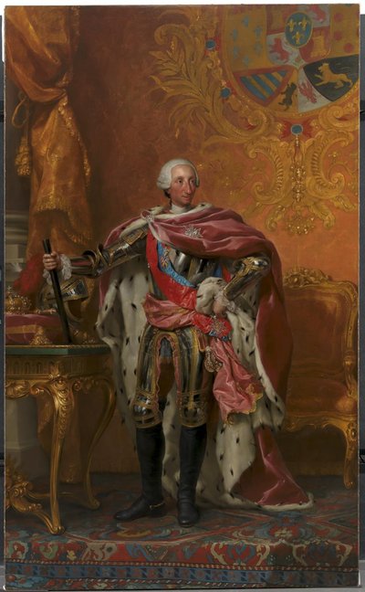 Portret króla Hiszpanii Karola III autorstwa Anton Raphael Mengs