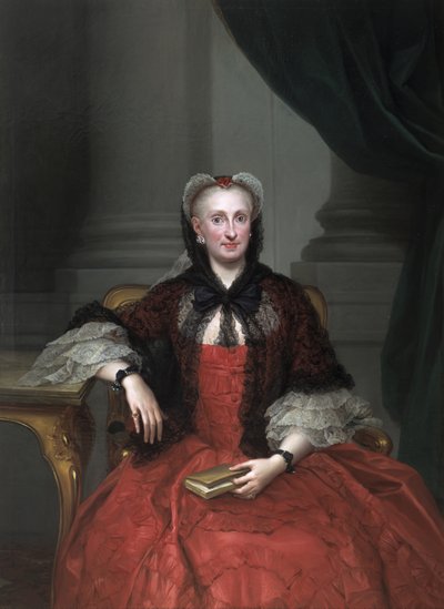 Portret Marii Amalii z Saksonii 17241760, królowej Hiszpanii, ok. 1760 autorstwa Anton Raphael Mengs