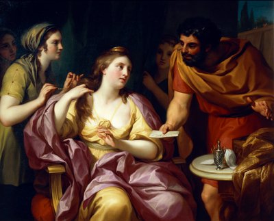 Semiramis wita wieści o buncie babilońskim, autorstwa Antona Raphaela Mengsa autorstwa Anton Raphael Mengs