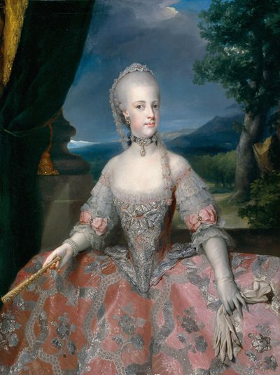 Hiszpański:  María Carolina de Habsburgo-Lorena, reina de Nápoles Maria Karolina Habsbursko-Lotaryńska, królowa Neapolu autorstwa Anton Raphael Mengs