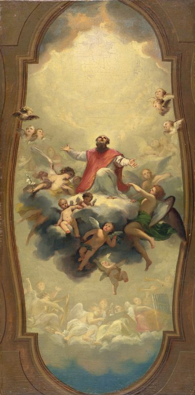 Św. Euzebiusz wzięty do nieba, ok. 1757 (olej na płótnie) autorstwa Anton Raphael Mengs