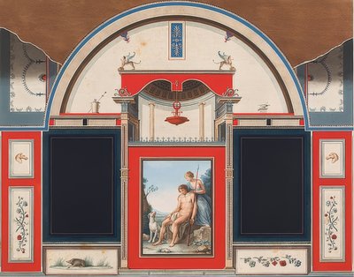 Mural w rzymskim domu na terenie Villa Negroni w Rzymie, Wenus i ranny Adonis. 1778 autorstwa Anton Raphael Mengs