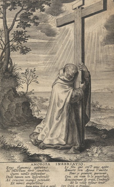 Amorosa Inebriatio z Życia św. Jana od Krzyża, 1622-24. autorstwa Anton Wierix