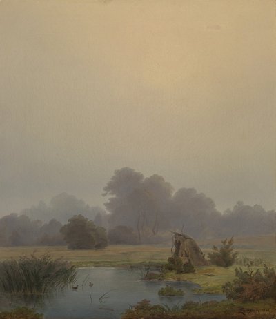 jesienny poranek autorstwa Anton Zwengauer